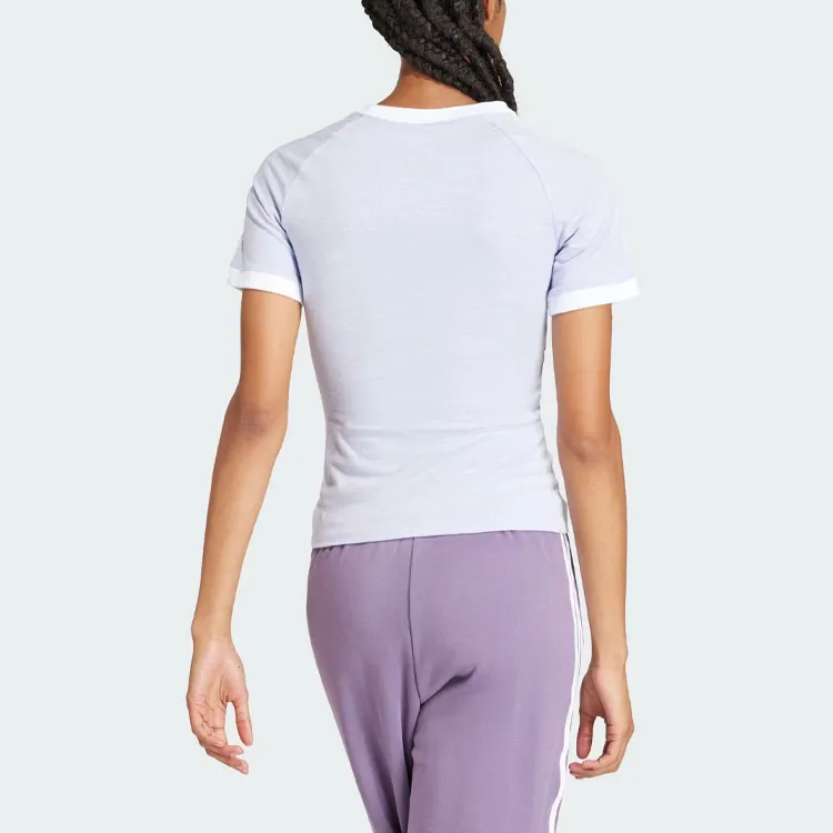 Adidas Originals Raglan Sleeve T Shirt Women's Violet-3