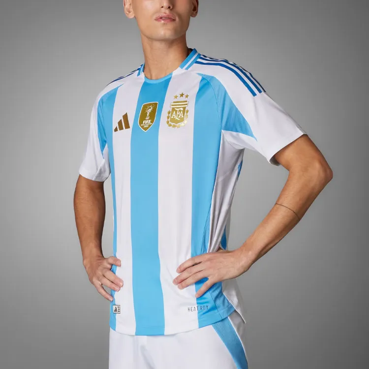 Adidas Argentina 2024 Home Authentic Messi Jersey-2
