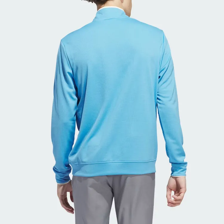Adidas Lightweight Half-Zip Top Jackets Coats Men's Half Blue-3