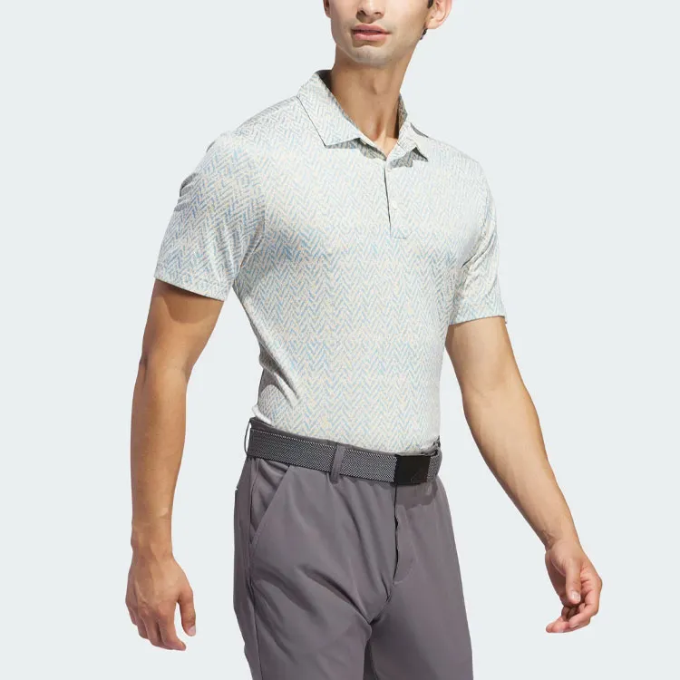 Adidas Ultimate365 Jacquard Polo Shirt Polo Shirt Men's Half Blue-3