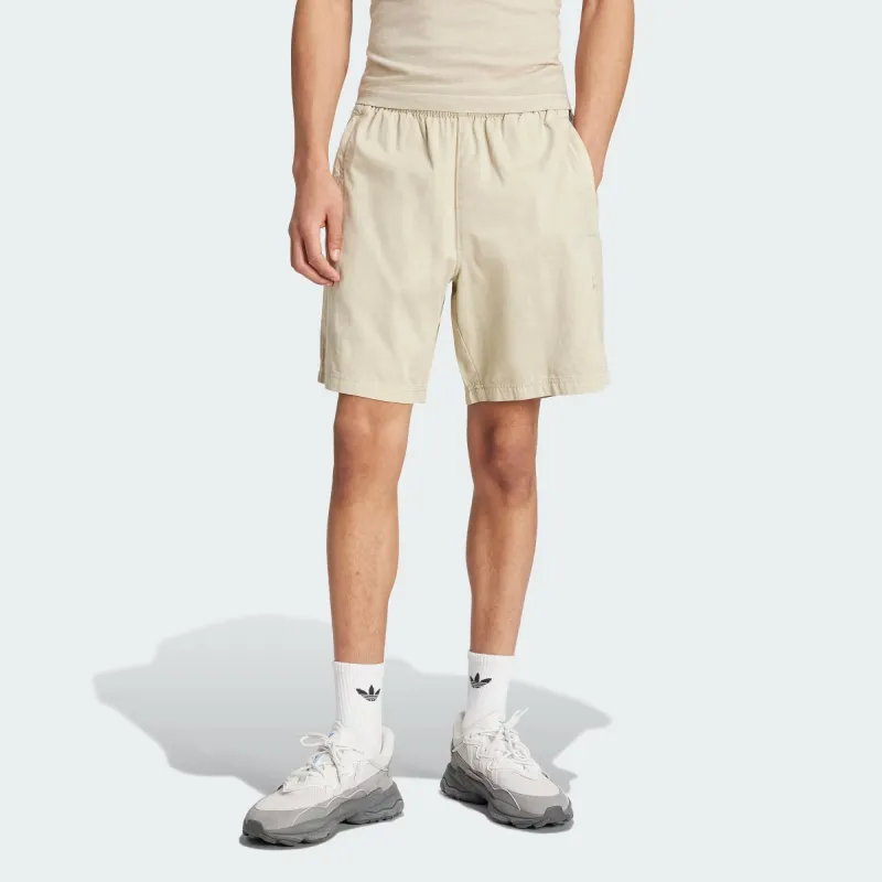Adidas Originals Essential Trefoil Essentials+ Dye Woven Shorts Casual Shorts Men's Greige-1
