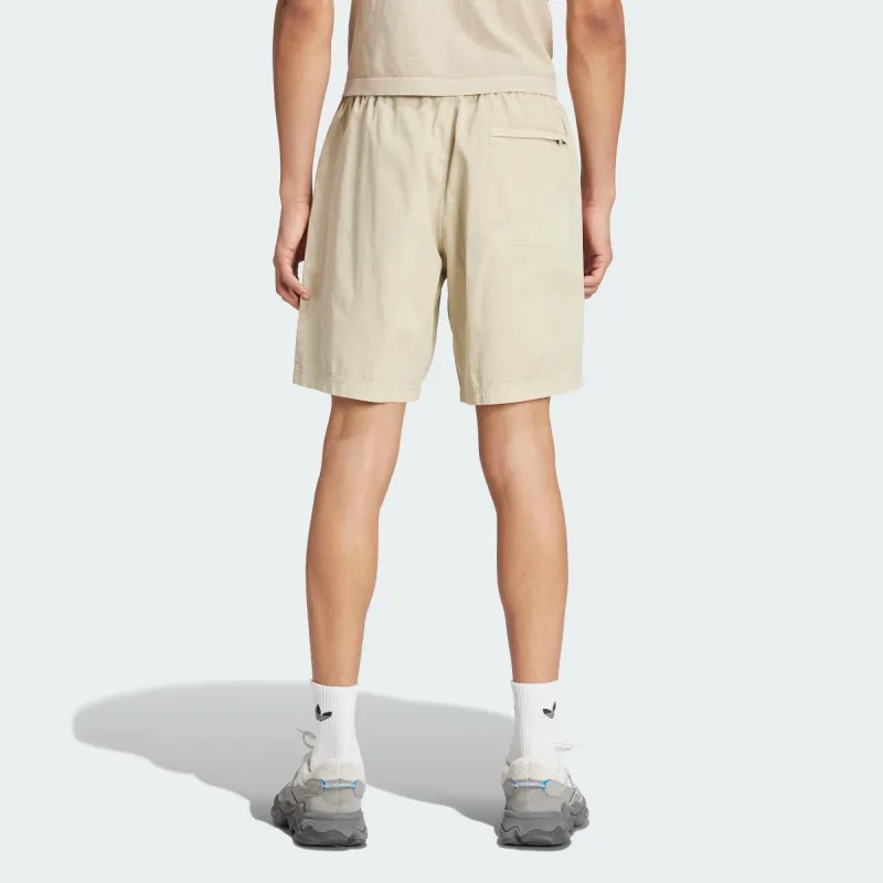 Adidas Originals Essential Trefoil Essentials+ Dye Woven Shorts Casual Shorts Men's Greige-2