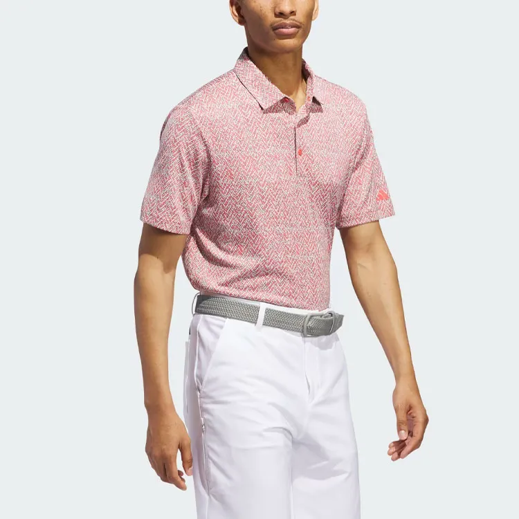 Adidas Ultimate365 Jacquard Polo Shirt Polo Shirt Men's Red-3
