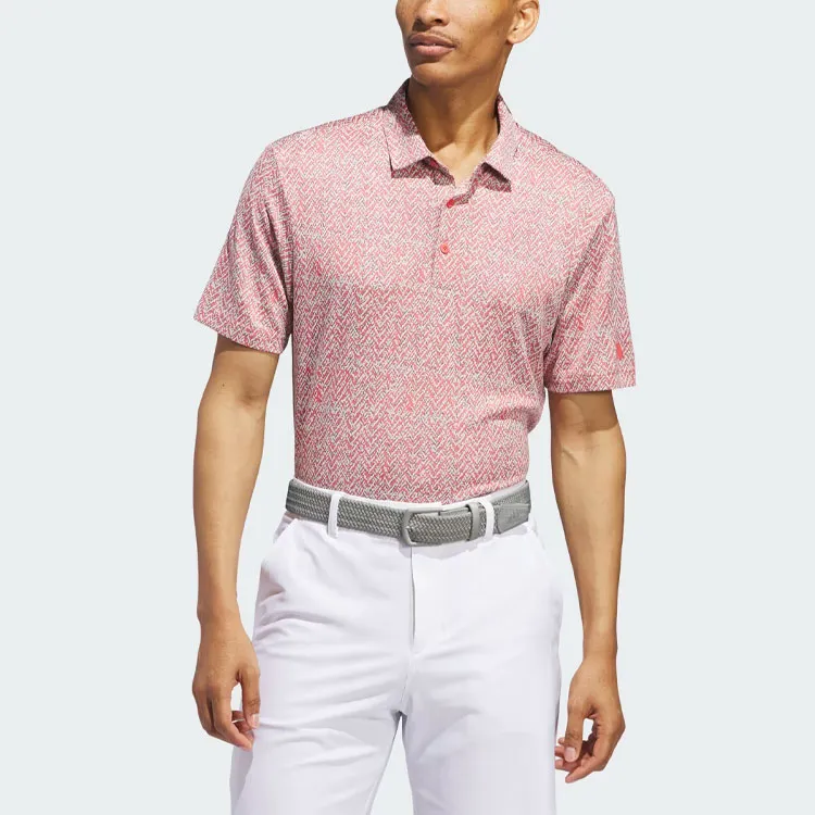 Adidas Ultimate365 Jacquard Polo Shirt Polo Shirt Men's Red-1