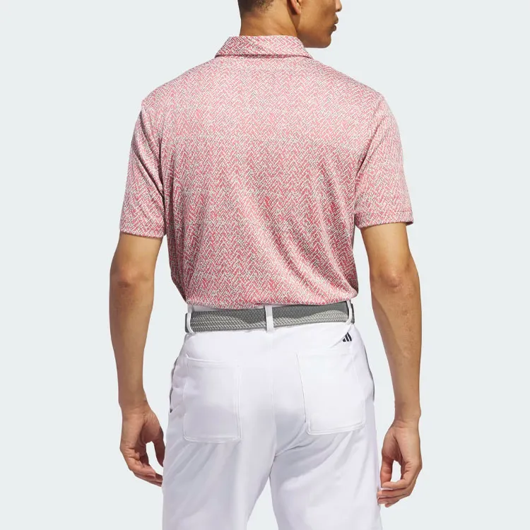 Adidas Ultimate365 Jacquard Polo Shirt Polo Shirt Men's Red-2