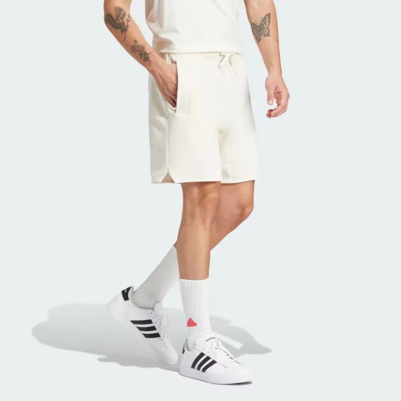 Adidas Lounge Piqué Terry Shorts Casual Shorts Men's White-3