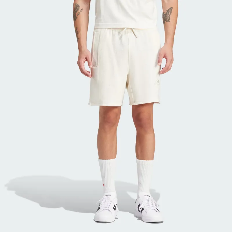 Adidas Lounge Piqué Terry Shorts Casual Shorts Men's White-1