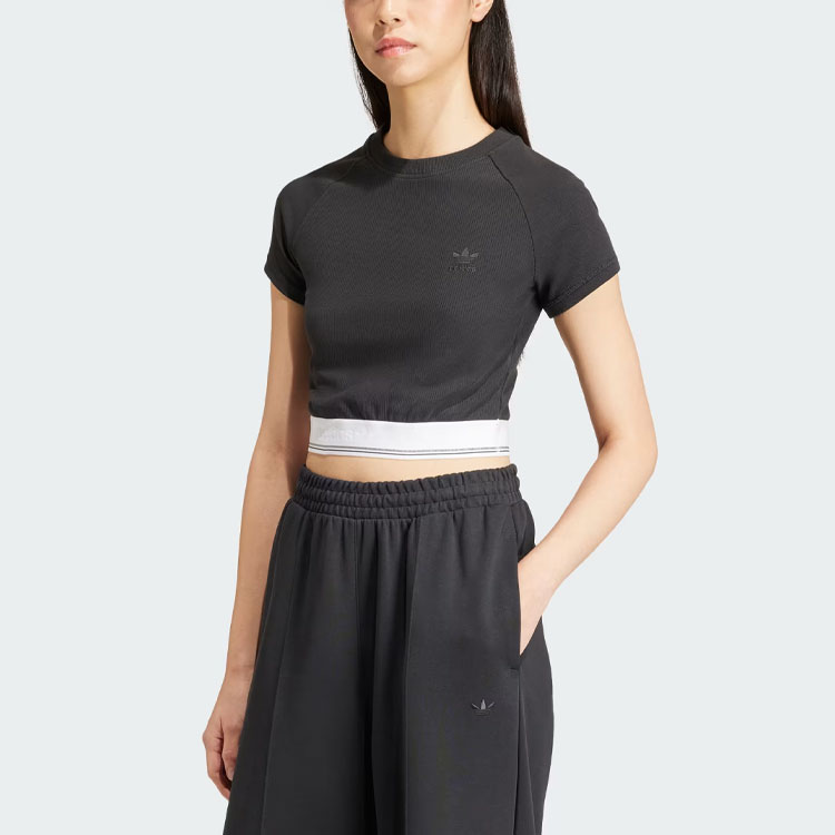 Adidas originals Tape Waistband Tee Black M - POIZON