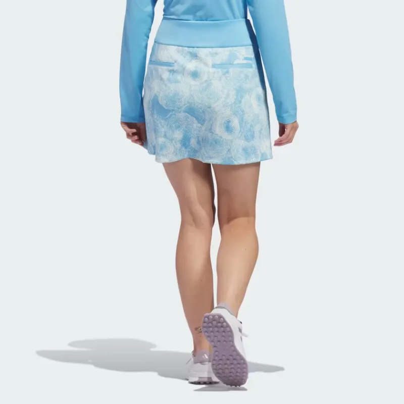 Adidas Ultimate365 Printed Skort Casual Short Skirts Women's Half Blue-2