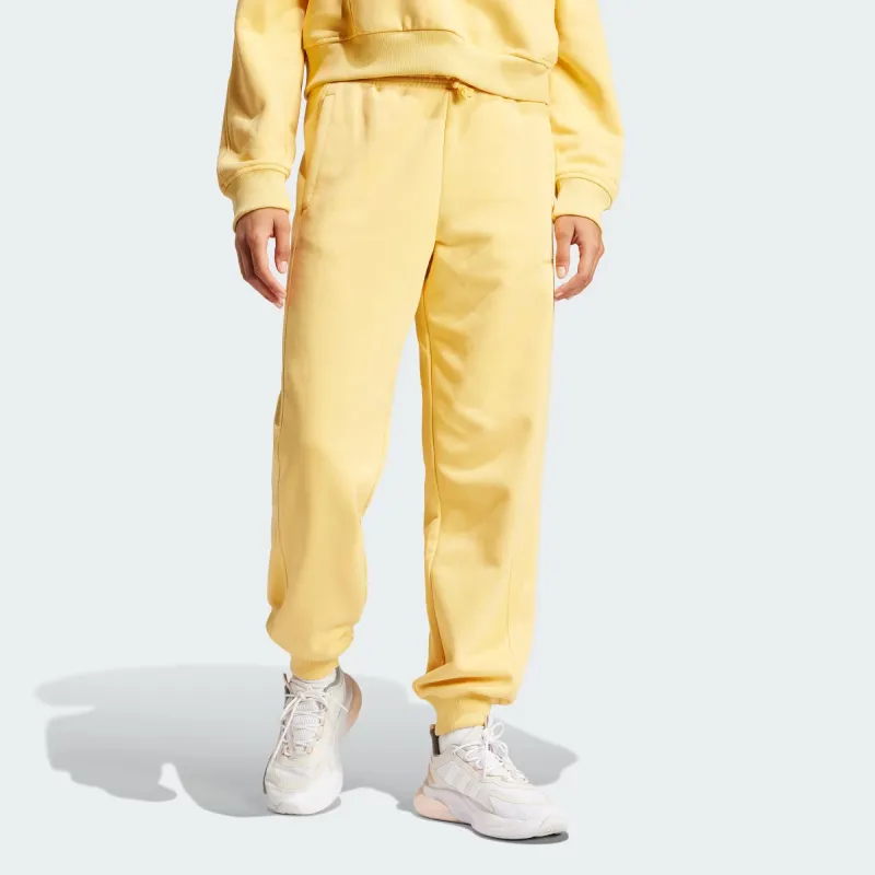 Adidas All Szn Fleece Loose Pants Knitted Sports Pants Women's Yellow-2
