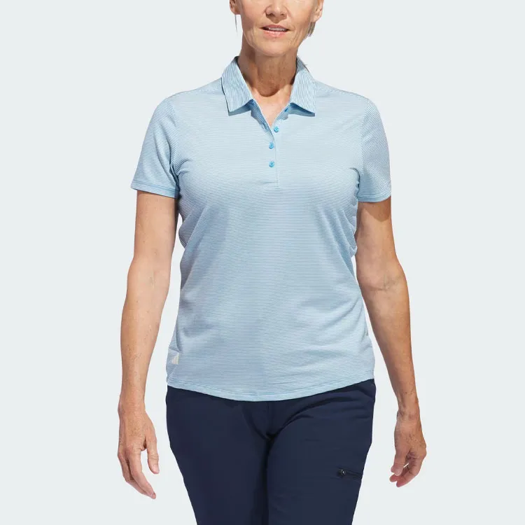 Adidas Ottoman Short Sleeve Polo Shirt Polo Shirt Women's Blue-1