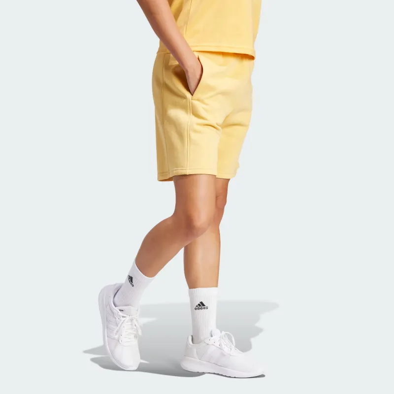 Adidas All Szn Fleece Shorts Casual Shorts Women's Yellow-2