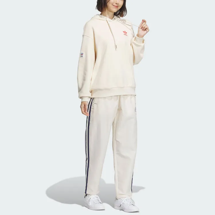 Adidas Originals Logo Twist Track Tracksuit Bottoms Knitted Sweatpants Women's Wonder White-3