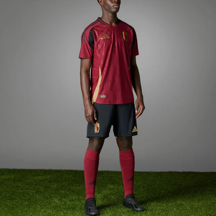 Adidas Belgium 2024 Home Authentic Jersey-4