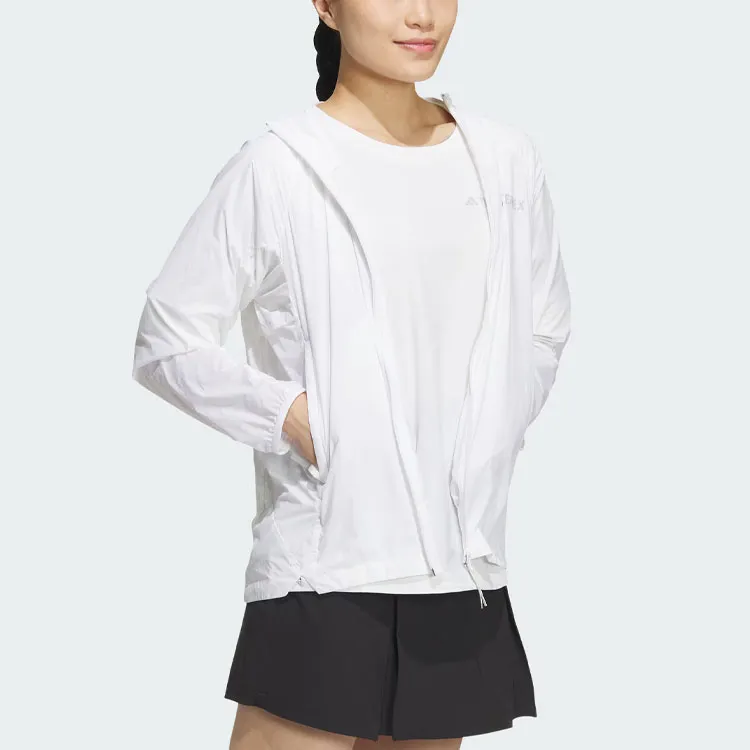 Adidas Breathable Sun Protection Clothing Women's White-3