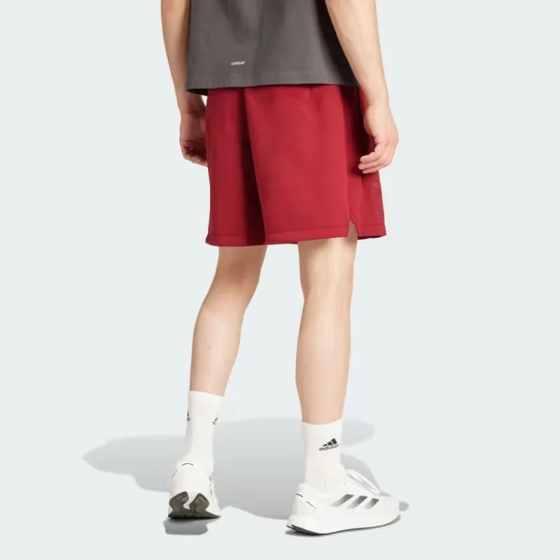Adidas Belgium Travel Shorts Soccer Bottoms Men's Red-2