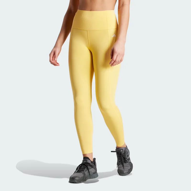 Adidas Optime Power 7/8 Leggings Athletic Trousers Women's Bright Yellow-1