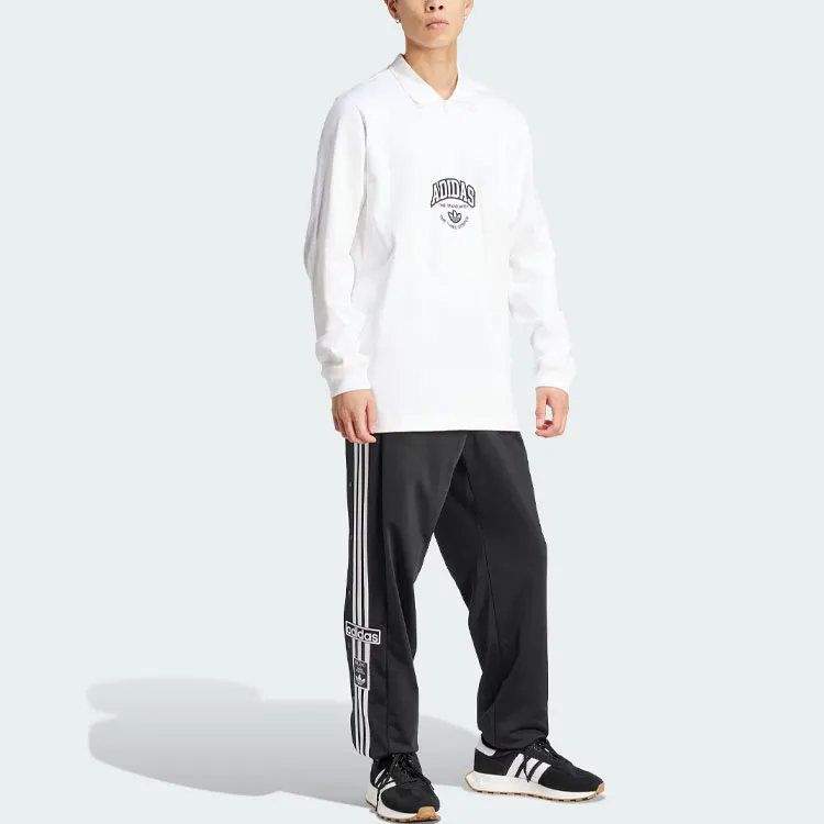 Adidas Originals Vrct Long Sleeve Polo Shirt Polo Shirt Men's White-3