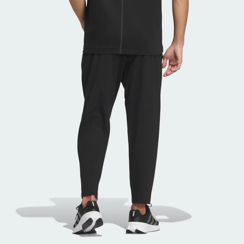 Adidas Wuji Series Wuji Lightweight Knit Pants Knitted Sports Pants Men's Black-3