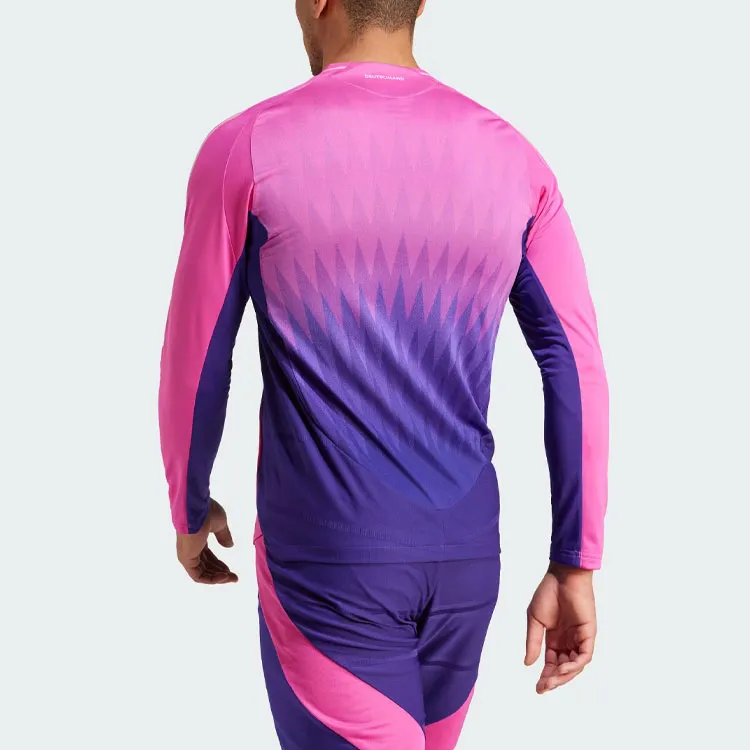 Adidas Germany 24 Long Sleeve Away Authentic Jersey Soccer Jerseys Player Edition Germany Away Men's Pink-4