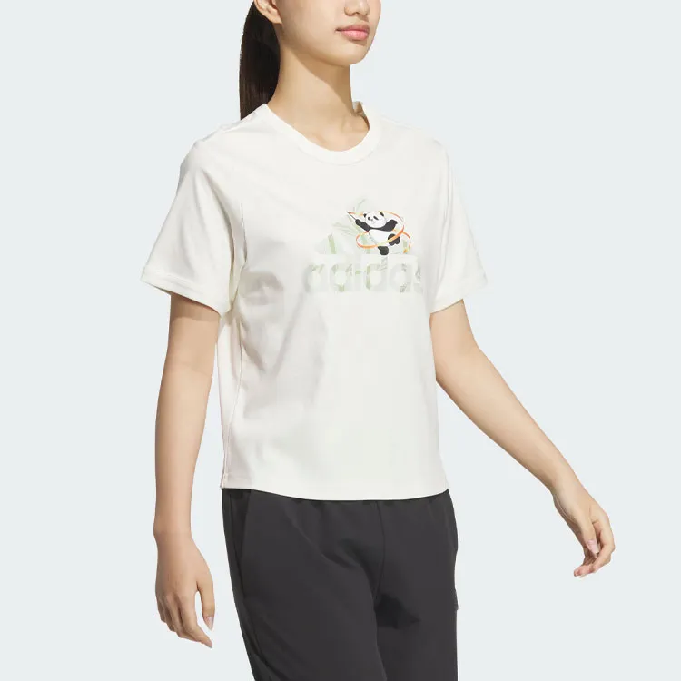Adidas T Shirt Women's Jade White-3