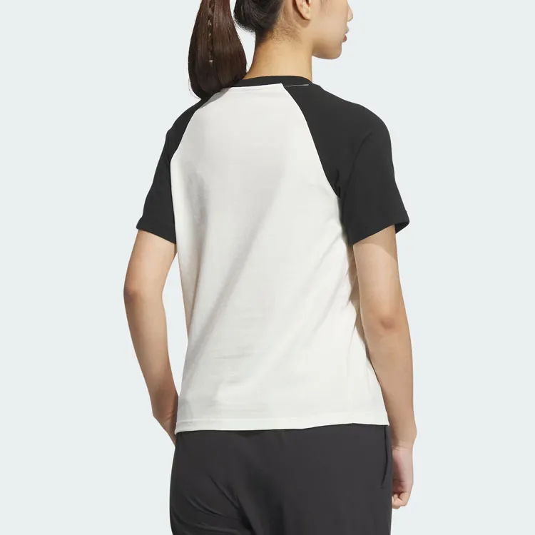 Adidas Raglan Sleeve T Shirt Women's Black-2