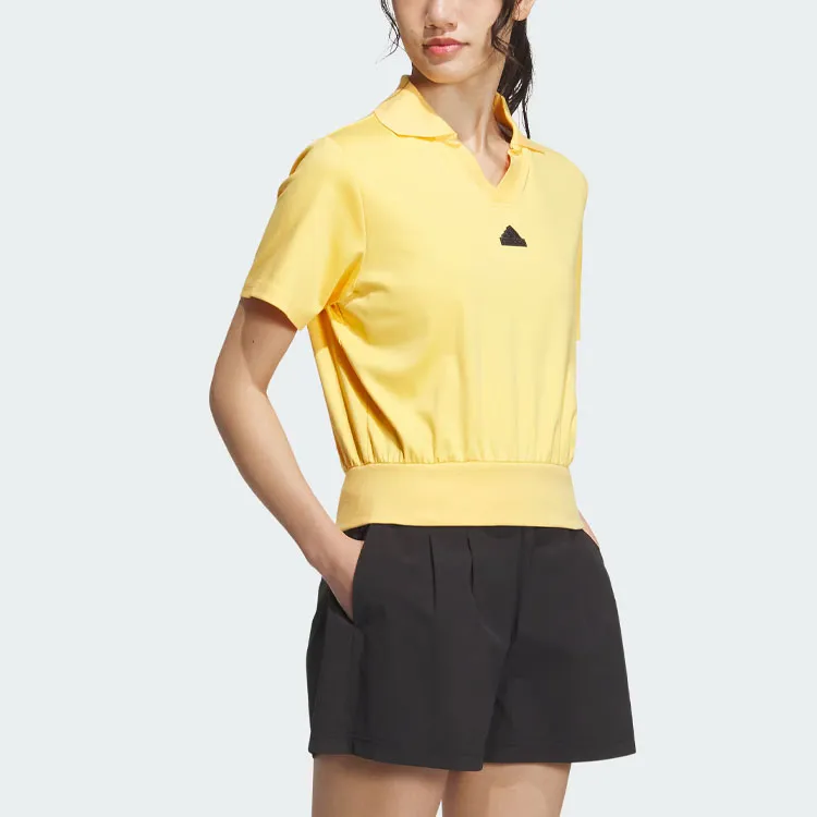 Adidas Sportswear Tee Polo Shirt Men's Bright Yellow-2