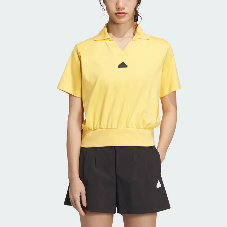 Adidas Sportswear Tee Polo Shirt Men's Bright Yellow-1