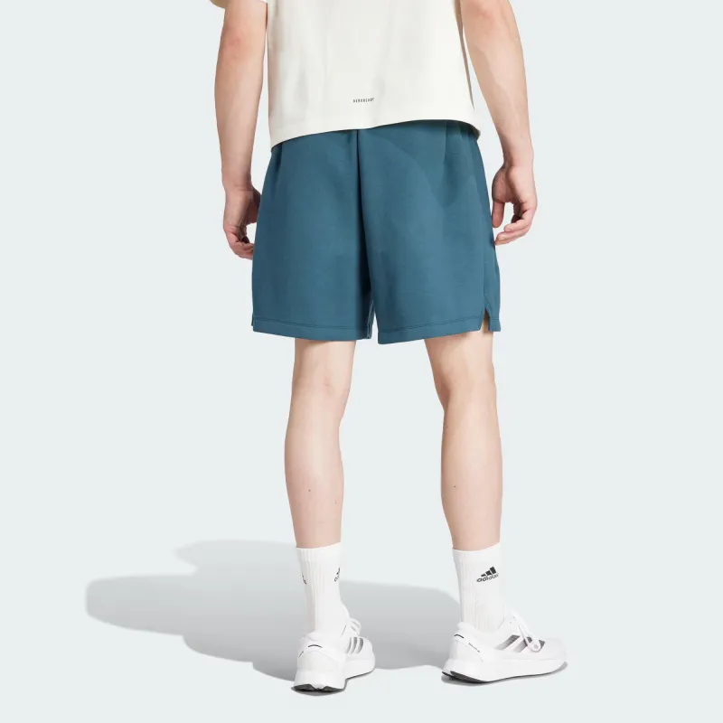 Adidas Italy Travel Shorts Soccer Bottoms Men's Gray Green-2