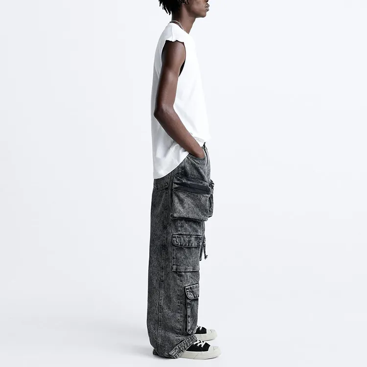 ZARA Jeans Men Gray-3