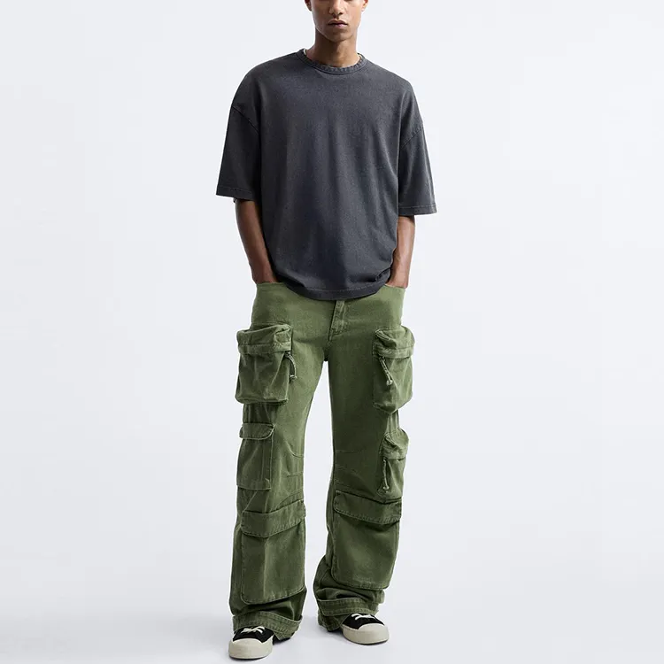 ZARA Jeans Men Green-2