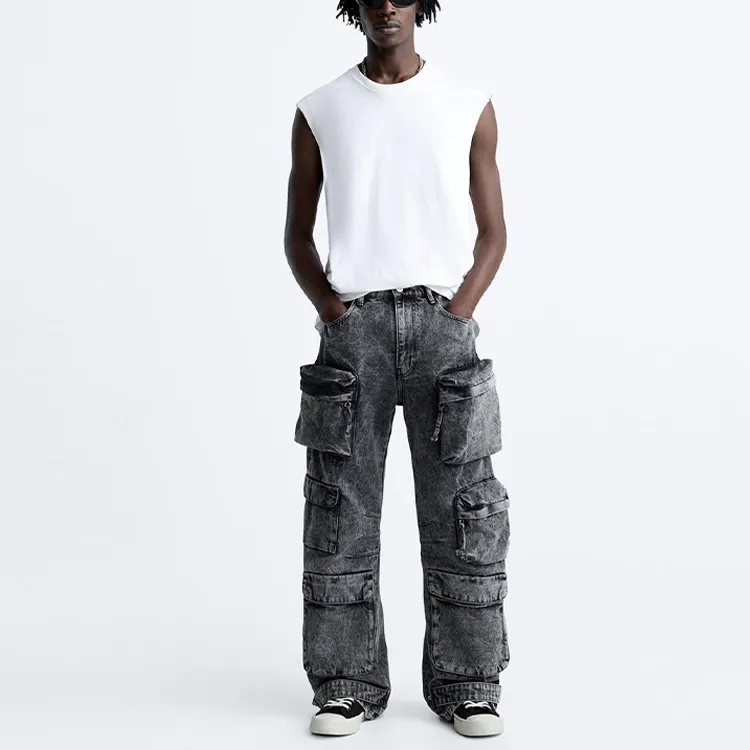 ZARA Jeans Men Gray-2