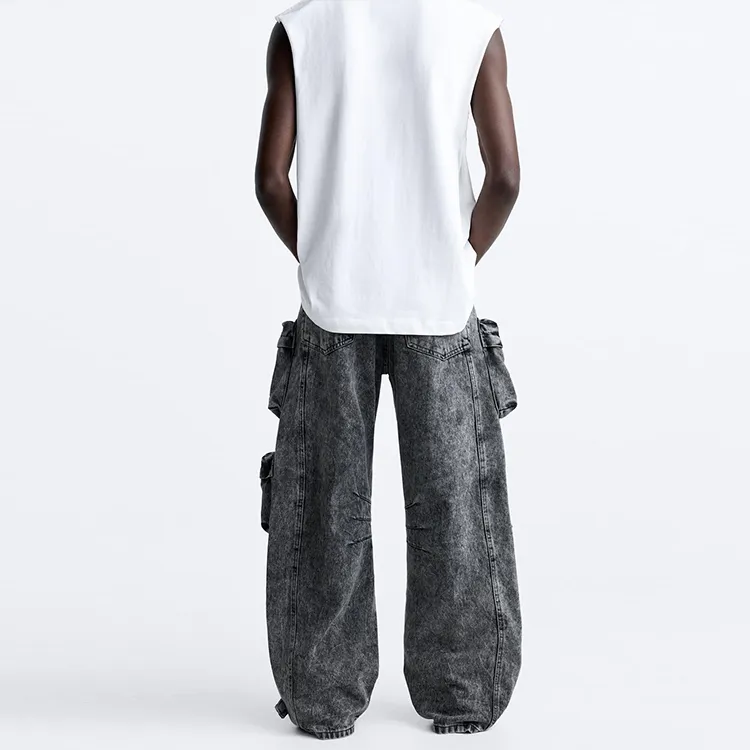 ZARA Jeans Men Gray-4