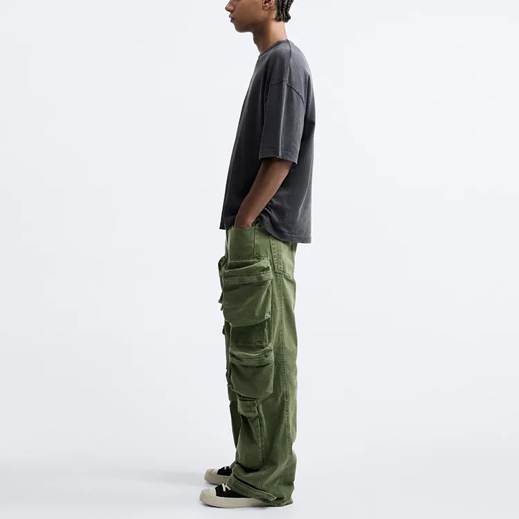 ZARA Jeans Men Green-3