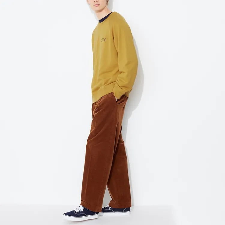 Peanuts X UNIQLO X PEANUTS Co branded Series T Shirts Unisex Earth Yellow-3