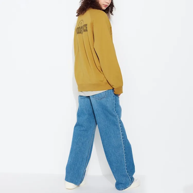 Peanuts X UNIQLO X PEANUTS Co branded Series T Shirts Unisex Earth Yellow-2