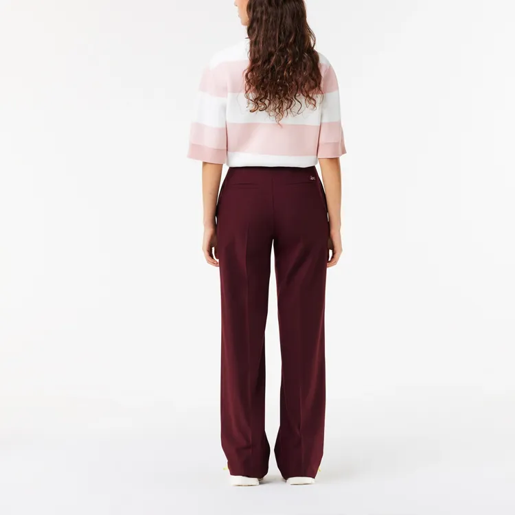 LACOSTE X EleVen By Venus Co-brand Casual Pants Women's Red-2