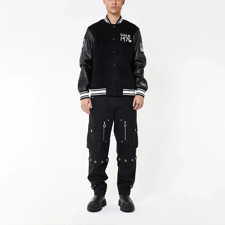 Boy London Baseball Jacket Unisex Black-2