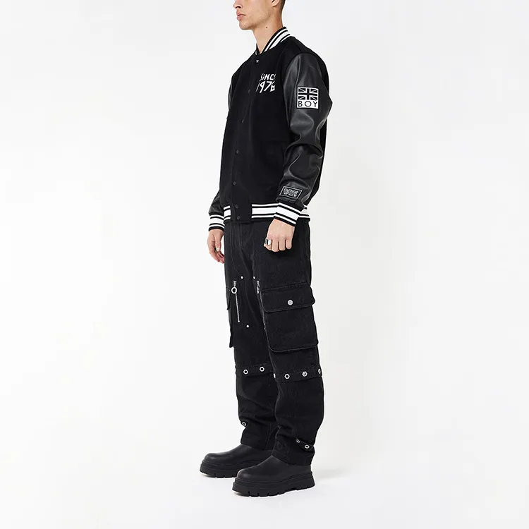Boy London Baseball Jacket Unisex Black-3