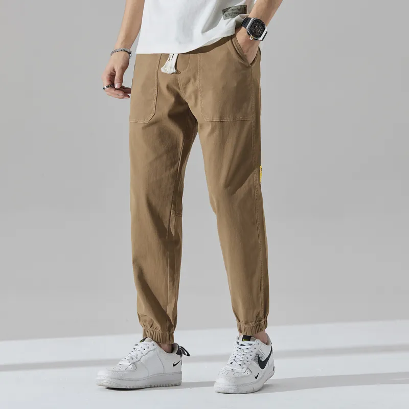 Tonlion Casual Pants Men's Dark Khaki-1
