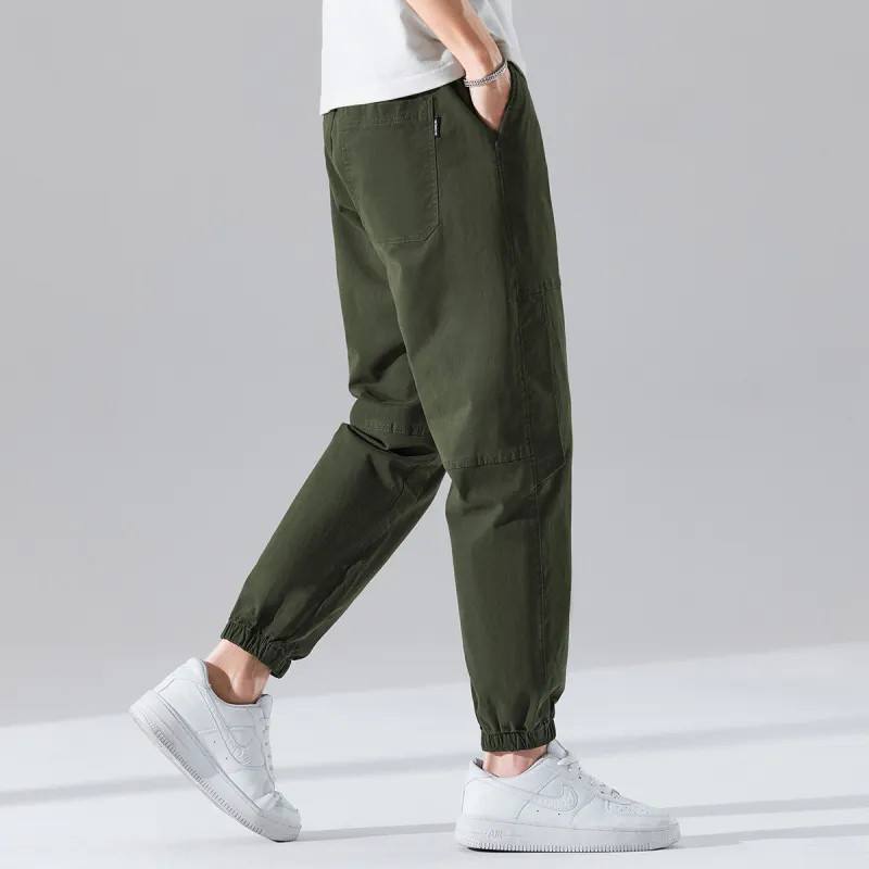 Tonlion Casual Pants Men's Light Army Green-2