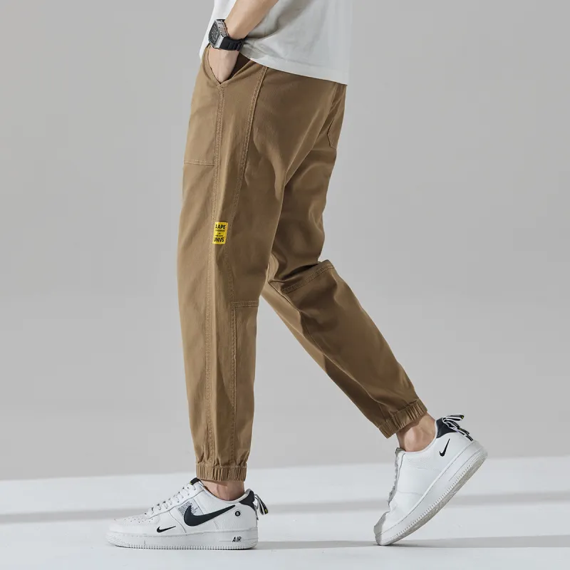 Tonlion Casual Pants Men's Dark Khaki-2