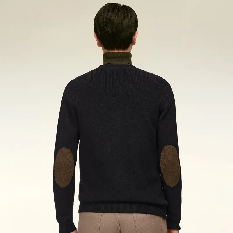 Red bean Sweaters Men Black-0