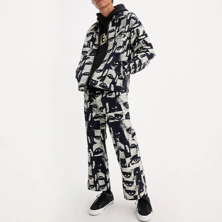 Levi’s Cargo Pants Unisex Black White-1