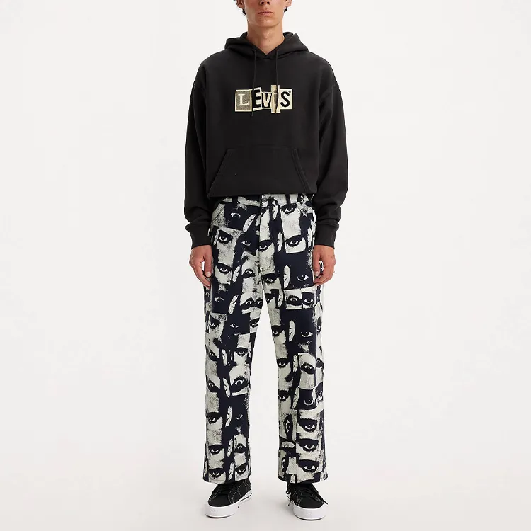 Levi’s Cargo Pants Unisex Black White-2