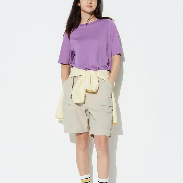 UNIQLO T Shirt Unisex Blue Purple-3