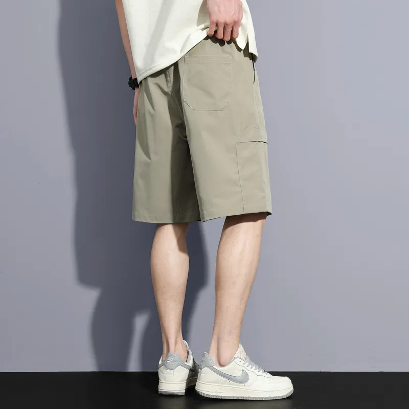 Tonlion Cargo Shorts Men's Light Aqua Green-2