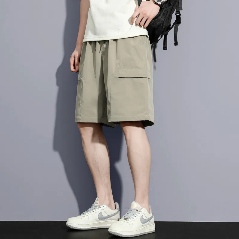 Tonlion Cargo Shorts Men's Light Aqua Green-1