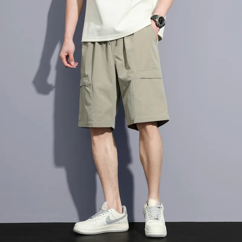 Tonlion Cargo Shorts Men's Light Aqua Green-3
