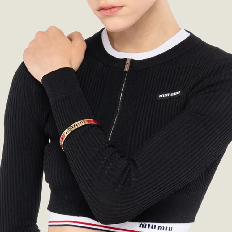 MIU MIU Metal Bangles Women's Red-2